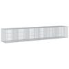 vidaXL Gabionkurv med deksel 600x100x100 cm galvanisert jern
