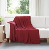 vidaXL Kastteppe Bordeaux R&oslash;d 200 x 150 cm Fleece