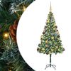 vidaXL Kunstig juletre med 300 LED med stativ gr&oslash;nn 180 cm PVC og st&aring;l