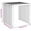 vidaXL Hagesidebord Brun 45 x 42.5 x 45 cm Heltre teak