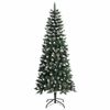 vidaXL Kunstig juletre med 150 LED gr&oslash;nn 150 cm PVC og plast og st&aring;l