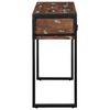 vidaXL Konsollbord flerfarget 100x35x75 cm gjenvunnet heltre