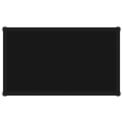 vidaXL Konsollbord svart 60x35x75 cm herdet glass
