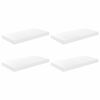vidaXL Flytende vegghyller 4 stk h&oslash;yglans hvit 50x23x3,8 cm MDF