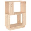 vidaXL Bokhylle/romdeler 51x25x70 cm heltre furu