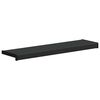 vidaXL Vinduskarmer Svart med trestruktur 100 x 20 x 4,5 cm PVC