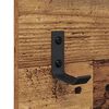 vidaXL Vegghengt kleshenger Gammelt tre 70 x 10 x 90 cm Konstruert tre