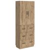 vidaXL Skapsett 2 stk. 66 x 34,5 x 87 cm Konstruert tre Artisan eik