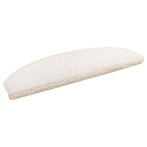 vidaXL Selvlimende trappematter 15 stk. 80 x 24,5 x 3,5 cm Hvit