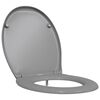 vidaXL Toalettsete Gr&aring; 47 x 37 x 4 cm Duroplast
