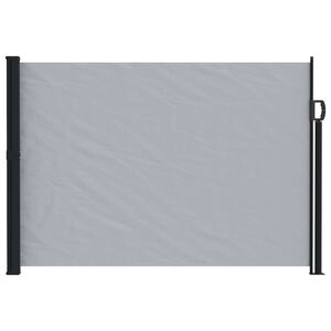 vidaXL Utklappbart side markise 500 x 140 cm Polyester Rektangul&aelig;r Gr&aring;