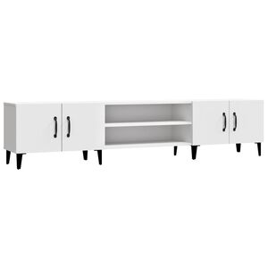 vidaXL TV-skap hvit 180x31,5x40 cm konstruert tre