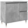 vidaXL Baderomsskap betonggr&aring; 65x33x60 cm konstruert tre