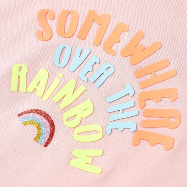 T-skjorte for barn lyserosa 104