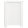 vidaXL Nattbord hvit 40x35x49 cm heltre furu