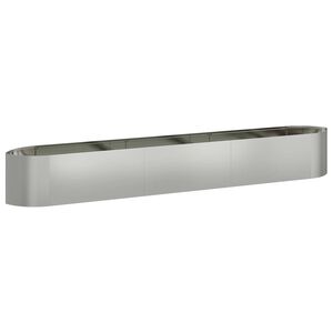 vidaXL Hevet Hagebed Galvanisert st&aring;l 300 x 40 x 40 cm St&aring;l
