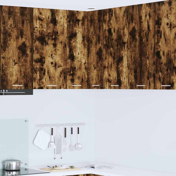 vidaXL Hengende skap R&oslash;kt eik og hvit 57 x 57 x 80 cm Konstruert tre