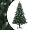 vidaXL Kunstig juletre 180 cm PVC og metall Gr&oslash;nn