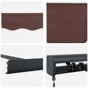 vidaXL Manuell uttrekkbar markise brun 450x300 cm