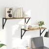 vidaXL Vegghyller 2 pcs Artisan Eik 60 x 25 x 25,5 cm Konstruert tre
