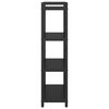 vidaXL Bokhylle Svart Eik 80 x 30 x 120 cm Konstruert tre