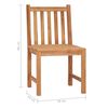 vidaXL 9-delers hagespisesett 200x100 cm heltre teak