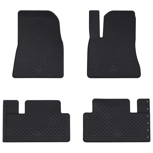 vidaXL Bilmatte 4 pcs Svart passer for Tesla MODEL 3 2017- 4D Bak