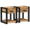 vidaXL Nattbord 2 stk 40x40x50 cm heltre mango