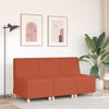 vidaXL | Modul Sofa Enhet Armfri | Oransje 55 x 74 x 82 cm Kordfl&oslash;yel