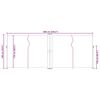 vidaXL Uttrekkbar sidemarkise 180x600 cm antrasitt