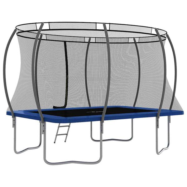 vidaXL Trampolinesett rektangul&aelig;r 335x244x90 cm 150 kg