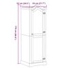 vidaXL Garderobe Corona 55x52x170 cm heltre furu