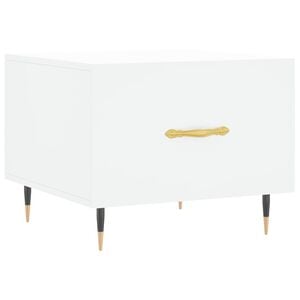 vidaXL Salongbord hvit 50x50x40 cm konstruert tre