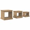 vidaXL Kaffebord 3 pcs Artisan Eik 48 x 45 x 45 cm Konstruert tre
