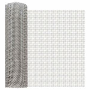 vidaXL Maskeskjerm 40 x 500 cm 6 Mesh Rustfritt st&aring;l 201 S&oslash;lv