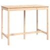 vidaXL Barbord 140x80x110 cm heltre furu