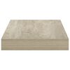 vidaXL Flytende vegghyller 4 stk eik 40x23x3,8 cm MDF