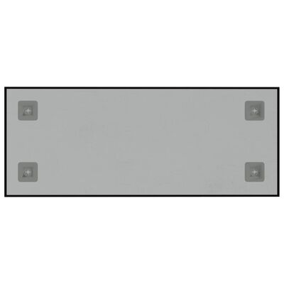 vidaXL Veggmontert magnettavle svart 50x20 cm herdet glass