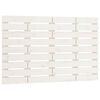 vidaXL Veggmontert sengegavl hvit 96x3x63 cm heltre furu