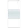 vidaXL Dusjvegg hvit 90x195 cm klart ESG-glass
