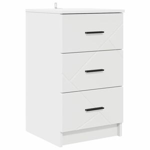 vidaXL Nattbordskap Hvit 38 x 38 x 66 cm Konstruert tre