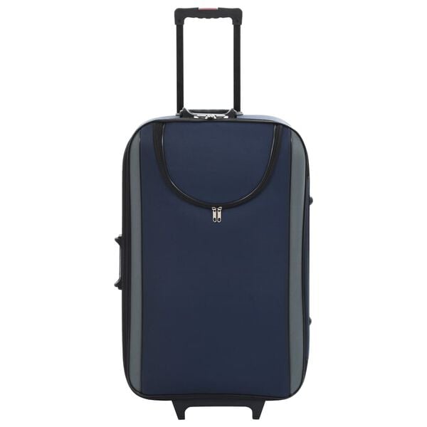 vidaXL Myke kofferter 3 stk marinebl&aring; oxfordstoff