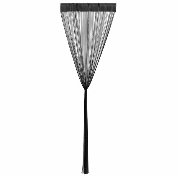 vidaXL Trådgardiner 2 stk 140x250 cm svart