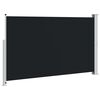 vidaXL Uttrekkbar sidemarkise 180x300 cm svart