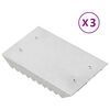 vidaXL Hestekammer 3 stk s&oslash;lv aluminium