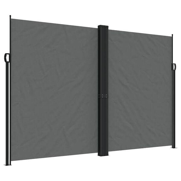 vidaXL Uttrekkbar sidemarkise 220x600 cm antrasitt