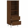 vidaXL Highboard brun eik 40x36x110 cm konstruert tre
