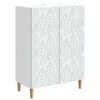 vidaXL Serviesskap Hvit 66 x 34,5 x 90 cm Konstruert tre