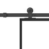 vidaXL Skyvedør med monteringssett 76x205 cm ESG glass og aluminium