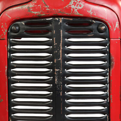 vidaXL Traktor barbord heltre mango rød 60x150x107 cm